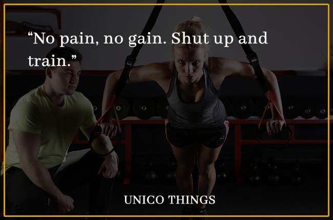Workout Quotes. No pain. No gain
